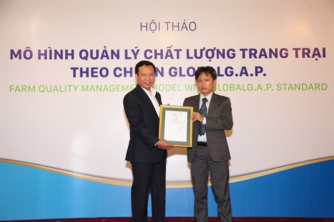 Trang trại nuôi heo thịt đầu tiên đạt chuẩn GlobalGAP
